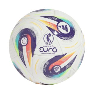 Piłka nożna adidas Women's Euro25 Pro biało-fioletowa JH1261 Adidas teamwear