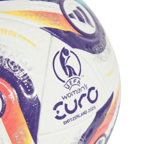Piłka nożna adidas Women's Euro25 Pro biało-fioletowa JH1261 Adidas teamwear Piłka nożna adidas Women's Euro25 Pro biało-fioletowa JH1261 Adidas teamwear