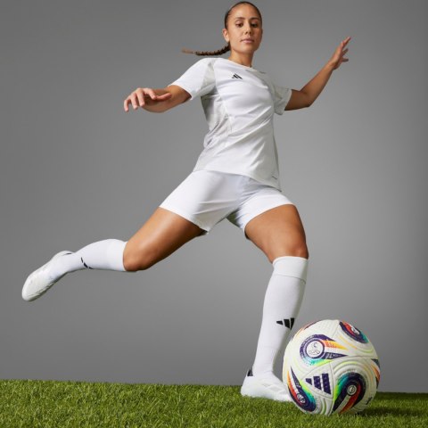 Piłka nożna adidas Women's Euro25 Pro biało-fioletowa JH1261 Adidas teamwear Piłka nożna adidas Women's Euro25 Pro biało-fioletowa JH1261 Adidas teamwear