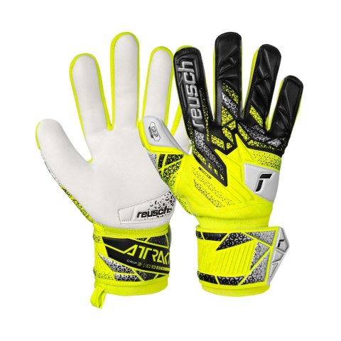 Rękawice bramkarskie Reusch Attrakt Grip żółto-czarne 5570815 2014 Reusch
