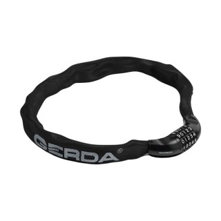 Zapięcie rowerowe Gerda łańcuch szyfrowy, korpus okrągły Contra Combo 900/6C czarne 0SCK0090006 06C0XP Gerda