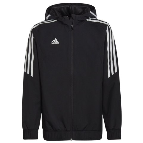Kurtka adidas Condivo 22 All Weather Jacket Jr HA6253 czarny 140 cm Adidas