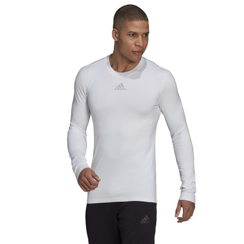 Koszulka adidas TECHFIT LS Top CR H23121 biały XL Adidas