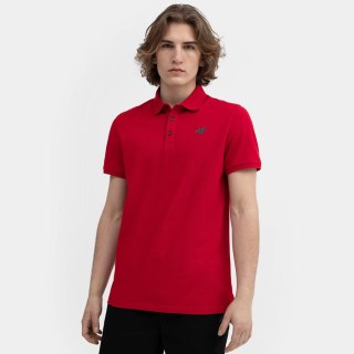 Koszulka polo 4F 4FSS23TPTSM039 62S czerwony M 4F
