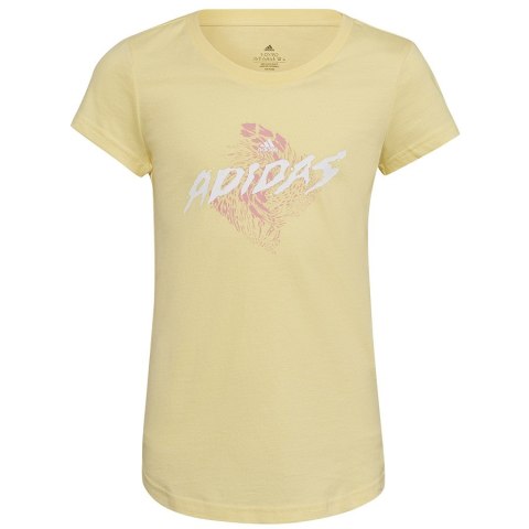 Koszulka adidas 3 BAR G Tee HL1619 beżowy 140 cm Adidas Koszulka adidas 3 BAR G Tee HL1619 beżowy 140 cm Adidas