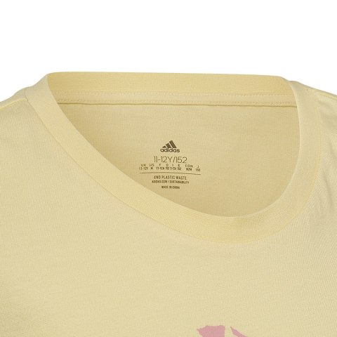 Koszulka adidas 3 BAR G Tee HL1619 beżowy 140 cm Adidas Koszulka adidas 3 BAR G Tee HL1619 beżowy 140 cm Adidas