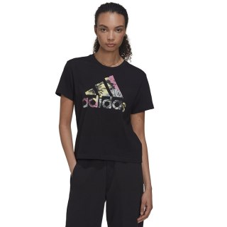 Koszulka adidas Allover Print Reg Tee HI0025 czarny XS Adidas