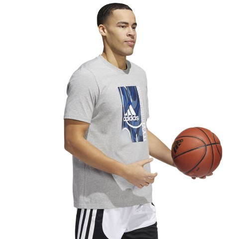 Koszulka adidas Badge of Sport Courts Tee HK6726 szary S Adidas Koszulka adidas Badge of Sport Courts Tee HK6726 szary S Adidas