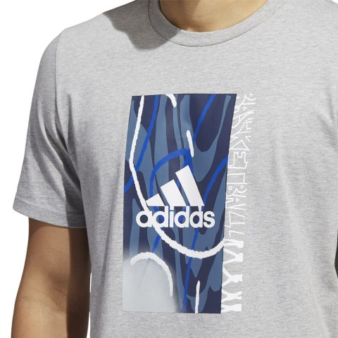 Koszulka adidas Badge of Sport Courts Tee HK6726 szary S Adidas Koszulka adidas Badge of Sport Courts Tee HK6726 szary S Adidas