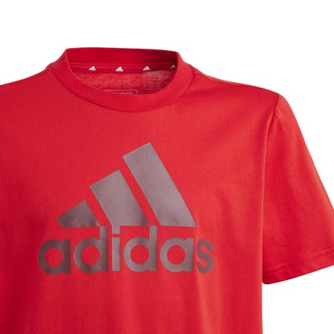Koszulka adidas Big Logo Tee Jr IJ6262 czerwony 140 cm Adidas