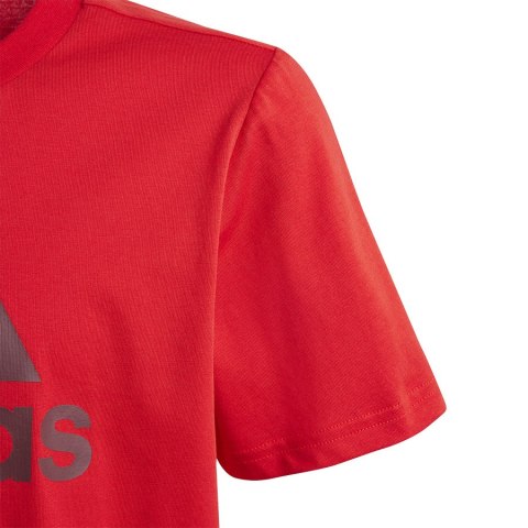 Koszulka adidas Big Logo Tee Jr IJ6262 czerwony 140 cm Adidas