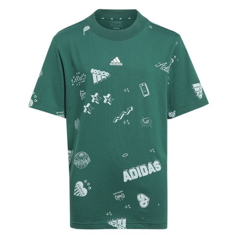 Koszulka adidas Bluv Q3 AOPT Jr IA1562 zielony 152 cm Adidas Koszulka adidas Bluv Q3 AOPT Jr IA1562 zielony 152 cm Adidas
