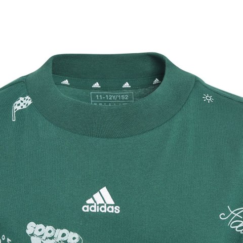 Koszulka adidas Bluv Q3 AOPT Jr IA1562 zielony 152 cm Adidas Koszulka adidas Bluv Q3 AOPT Jr IA1562 zielony 152 cm Adidas