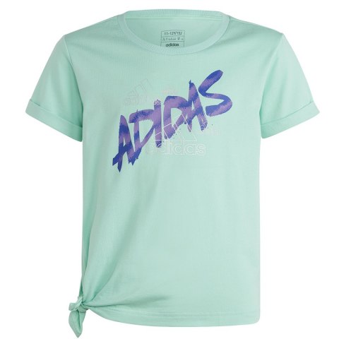 Koszulka adidas Dance Knotted Tee girls Jr HR5817 zielony 152 cm Adidas