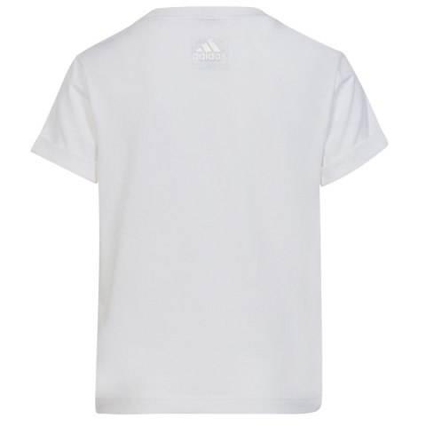Koszulka adidas Dance Knotted Tee girls Jr HR5818 biały 140 cm Adidas