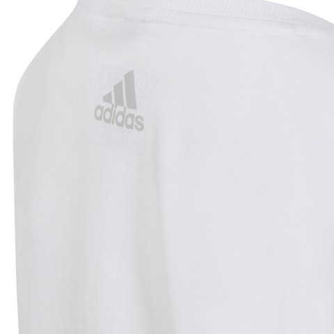 Koszulka adidas Dance Knotted Tee girls Jr HR5818 biały 140 cm Adidas
