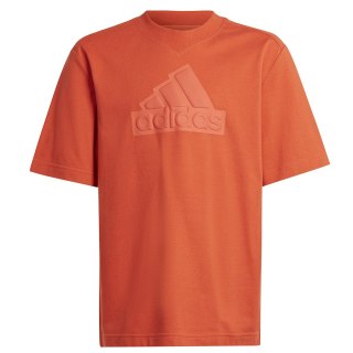Koszulka adidas FI Logo Tee Jr HR6296 pomarańczowy 152 cm Adidas