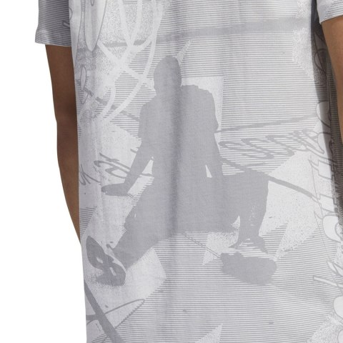Koszulka adidas Iginite AOP Tee HL0087 szary XXL Adidas Koszulka adidas Iginite AOP Tee HL0087 szary XXL Adidas