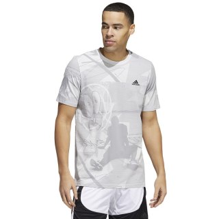 Koszulka adidas Iginite AOP Tee HL0087 szary M Adidas