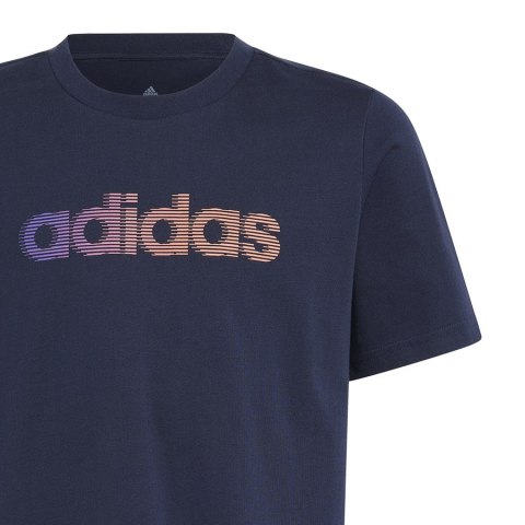 T-shirt adidas Lin GT Tee Jr IB9139 granatowy 140 cm Adidas
