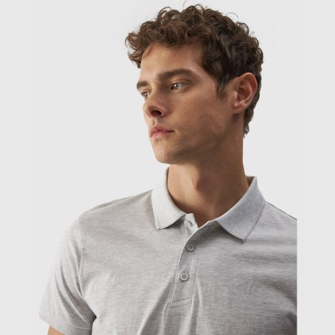 Koszulka polo 4F 4FWMM00TPTSM316 27S szary XXL 4F Koszulka polo 4F 4FWMM00TPTSM316 27S szary XXL 4F