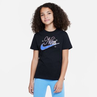 Koszulka Nike Sportswear Jr girls DX1717 010 czarny M (137-147cm) Nike
