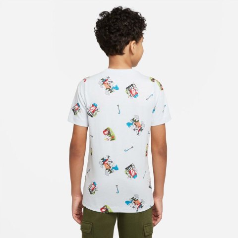 Koszulka Nike Sportswear Tee AOP DQ3856 471 niebieski S (128-137cm) Nike Koszulka Nike Sportswear Tee AOP DQ3856 471 niebieski S (128-137cm) Nike