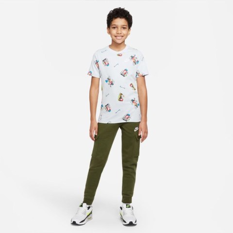 Koszulka Nike Sportswear Tee AOP DQ3856 471 niebieski S (128-137cm) Nike Koszulka Nike Sportswear Tee AOP DQ3856 471 niebieski S (128-137cm) Nike