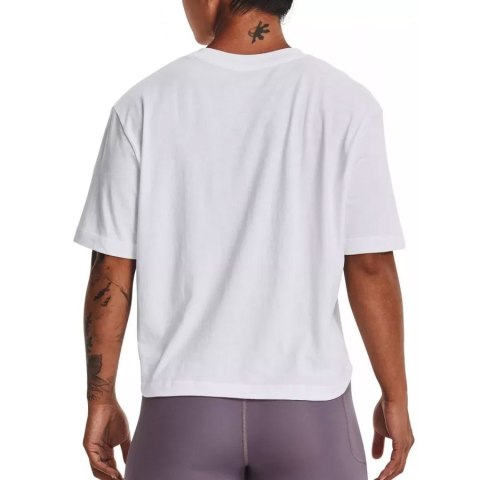 Koszulka UA Live Novelty Silo SS 1369881 100 biały M Under Armour