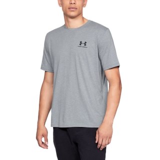 Koszulka UA Sportstyle Left Chest SS 1326799 036 szary S Under Armour