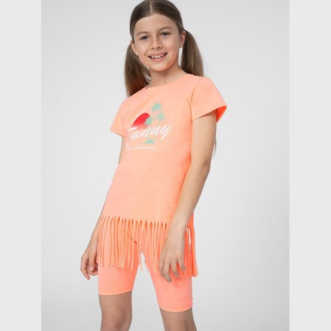 T-Shirt 4F 4FJSS23TTSHF400 64N pomarańczowy 158 cm 4F T-Shirt 4F 4FJSS23TTSHF400 64N pomarańczowy 158 cm 4F