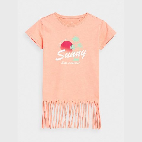 T-Shirt 4F 4FJSS23TTSHF400 64N pomarańczowy 158 cm 4F T-Shirt 4F 4FJSS23TTSHF400 64N pomarańczowy 158 cm 4F