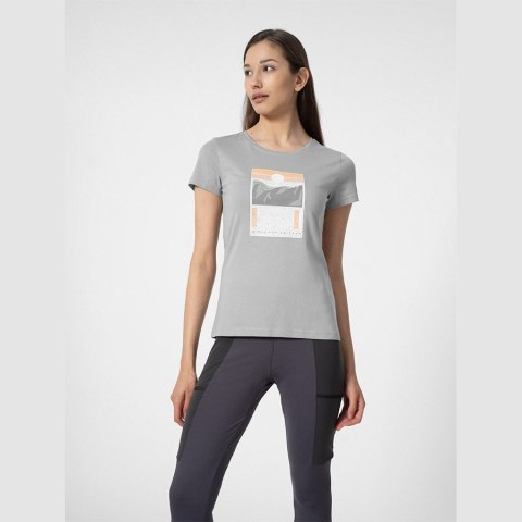 T-Shirt 4F 4FSS23TFTSF274 27S szary XL 4F T-Shirt 4F 4FSS23TFTSF274 27S szary XL 4F