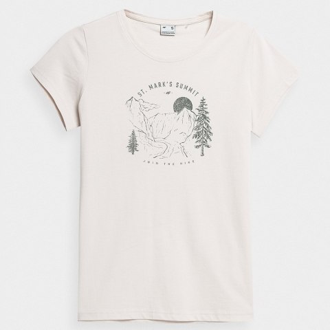 T-Shirt 4F 4FSS23TTSHF273 11S biały XS 4F T-Shirt 4F 4FSS23TTSHF273 11S biały XS 4F