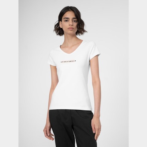 T-Shirt 4F 4FSS23TTSHF340 10S biały XS 4F T-Shirt 4F 4FSS23TTSHF340 10S biały XS 4F