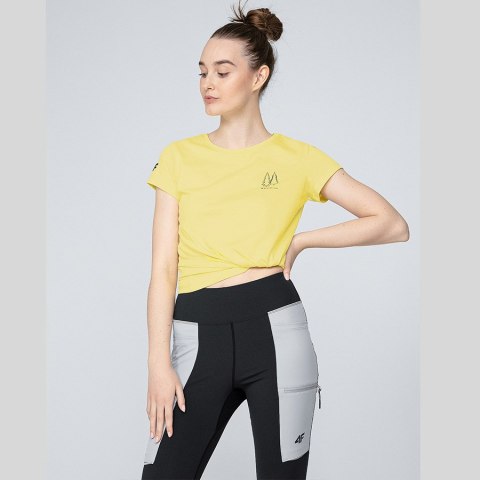 T-Shirt 4F H4L22-TSD068 73S żółty XS 4F