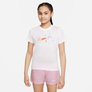 T-Shirt Nike Dri-Fit DV0559 100 biały S (128-137cm) Nike