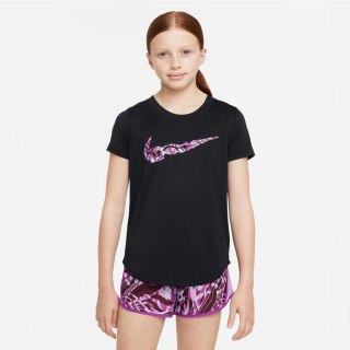 T-Shirt Nike Dri-Fit girls DZ3583 010 czarny M (137-147cm) Nike