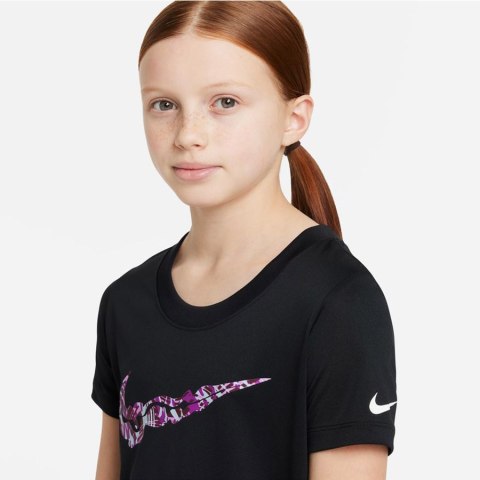 T-Shirt Nike Dri-Fit girls DZ3583 010 czarny S (128-137cm) Nike T-Shirt Nike Dri-Fit girls DZ3583 010 czarny S (128-137cm) Nike