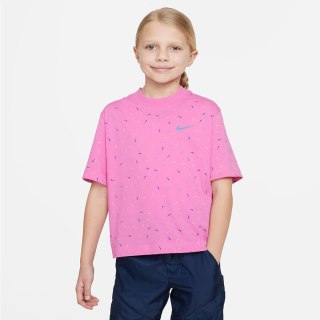 T-Shirt Nike Sportswear girls FD5366-620 różowy M (137-147cm) Nike