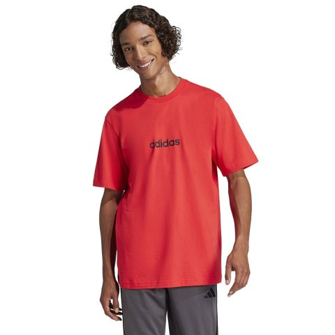 T-Shirt adidas Single Jersey Linear Tee JE8994 czerwony XL Adidas