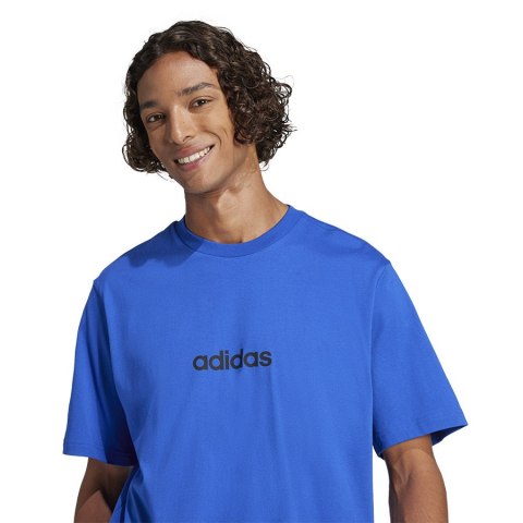 T-Shirt adidas Single Jersey Linear Tee JE8995 niebieski XL Adidas