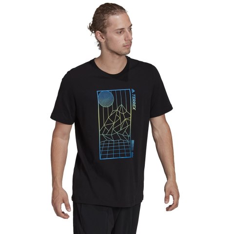 T-Shirt adidas Terrex Mountain Fun Graphic Tee H50930 czarny S Adidas T-Shirt adidas Terrex Mountain Fun Graphic Tee H50930 czarny S Adidas