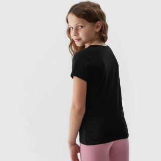 T-shirt 4F 4FJWSS24TTSHF1110 20S czarny 140 cm 4F