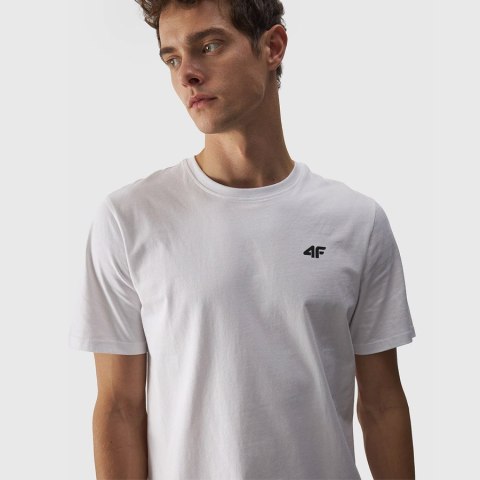 T-shirt 4F 4FWMM00TTSHM1843 10S biały XXL 4F T-shirt 4F 4FWMM00TTSHM1843 10S biały XXL 4F