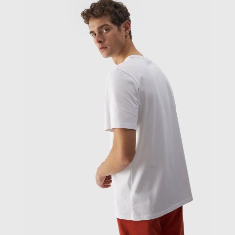 T-shirt 4F 4FWMM00TTSHM1843 10S biały XXL 4F T-shirt 4F 4FWMM00TTSHM1843 10S biały XXL 4F