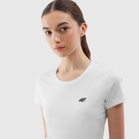 T-shirt 4F 4FWSS24TTSHF1161 10S biały XS 4F T-shirt 4F 4FWSS24TTSHF1161 10S biały XS 4F