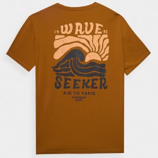 T-shirt 4F 4FWSS24TTSHM1318 81S brązowy XXL 4F