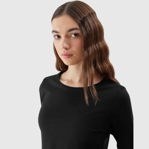 Koszulka 4F 4FWSS24TLONF218 20S czarny XXL 4F Koszulka 4F 4FWSS24TLONF218 20S czarny XXL 4F