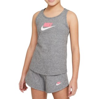 Koszulka Nike Sportswear Big Kids' (Girls') Jersey Tank DA1386 091 szary L Nike